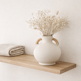 J -line Vase Leo Terracotta - Ciment - White / Naturel - 30 cm de haut en situation