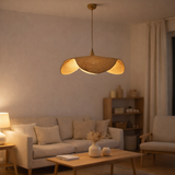 Lampe suspendue J-Line Moonj - herbe - naturel - grande en situation