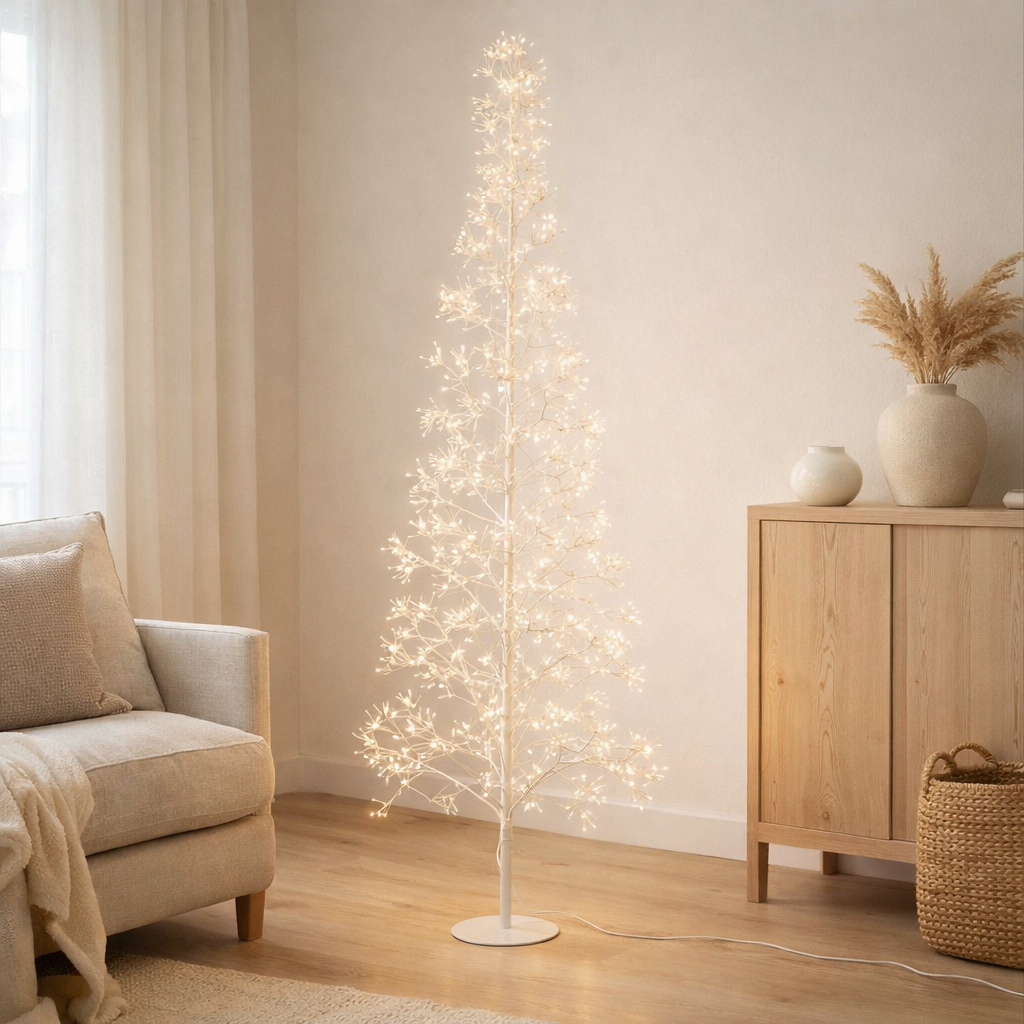 J-Line décoration Boom 2700 Led - métal - blanc - L en situation