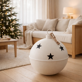 J-Line Boule de Noël Clear Matt - fer - blanc - M en situation