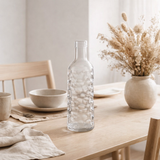 Bouteille J-Line martelée dans un coffret cadeau - plastique - transparent en situation