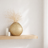 Vase J-Line Ovale - aluminium - or en situation