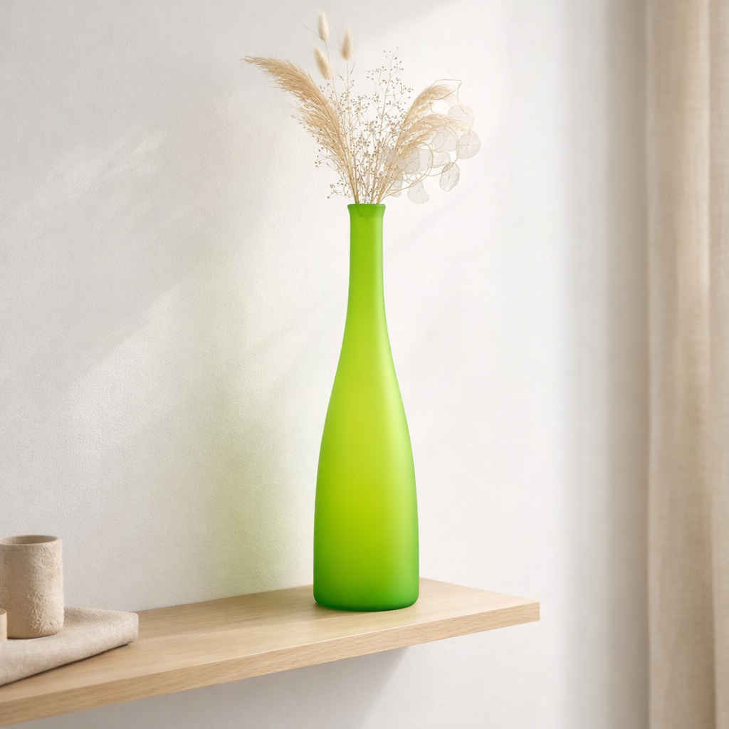 J-Line Vase Bottle - Verre - Green - Small - 80 cm de haut en situation