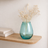 J-Line Vaas Egg - Glas - Aqua - Small - Ø 19 cm en situation