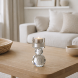 Bougeoir en cristal J-Line - verre - transparent en situation