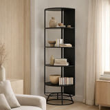 J-Line rack Sapin de Noël - métal - noir - L en situation