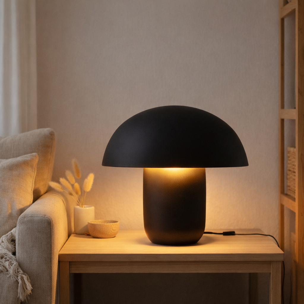 Lampe de table J-Line - fer - noir - L en situation