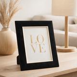 J-Line Cadre Photo Dita Velours Noir Large en situation