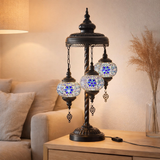 J-LIGNE MOSAIC 3 lampes - Glass / Metal - Bleu en situation