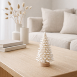 J -line décoration de Noël arbre de Noël - bois - blanc - petit en situation