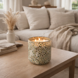 Bougie parfumée J-Line Thé & Herbes - verre - grand - grand - 120U en situation