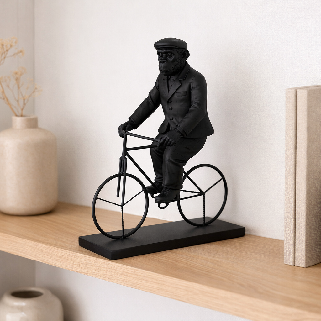 J-Lline Decoration AAP Bicycle - Polyresin - Black - Large en situation
