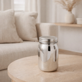 Bougie parfumée J-Line Pot de rangement - verre - argent - 69U en situation