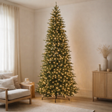 Sapin de Noël J-Line 900 LED - plastique - vert foncé - L - 3,2 cm de haut en situation