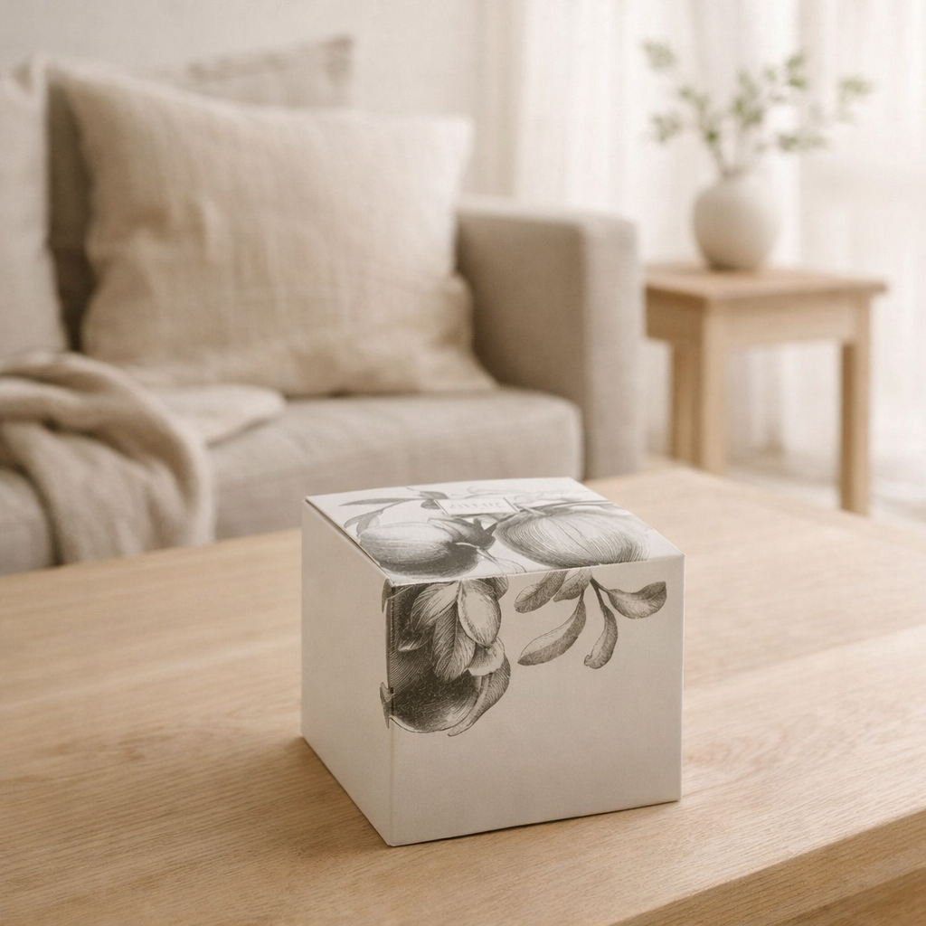 Bougie parfumée J-Line Baies de Figue - Feuilles de Laurier de Figue - petite - 50U en situation