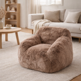 J-Line Canapé Cutie Polyester Taupe Petit en situation