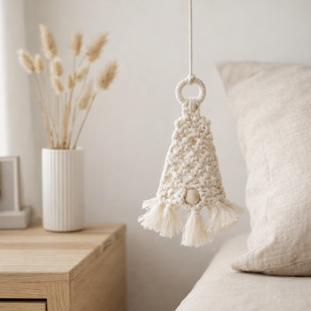 J-Line suspension Gnome - coton - blanc en situation