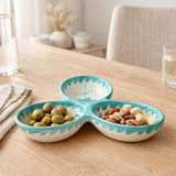 J -line Scale Grenade Clover - Ceramics - White / Aqua en situation