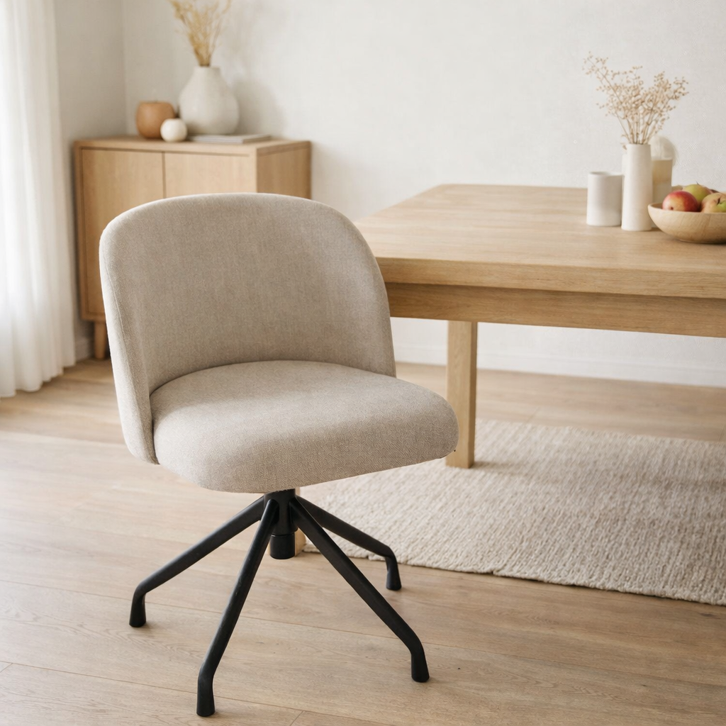 J-Line Chaise Turn/Up/Down Textile Beige en situation
