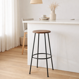 J-Line chaise de bar Neo - acier - naturel/noir en situation