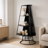 J-Line rack Sapin de Noël - métal - noir - S en situation