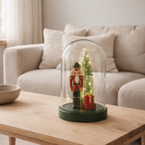 J-Line décoration Cloche Casse-Noisette - plastique - rouge/vert - LED en situation