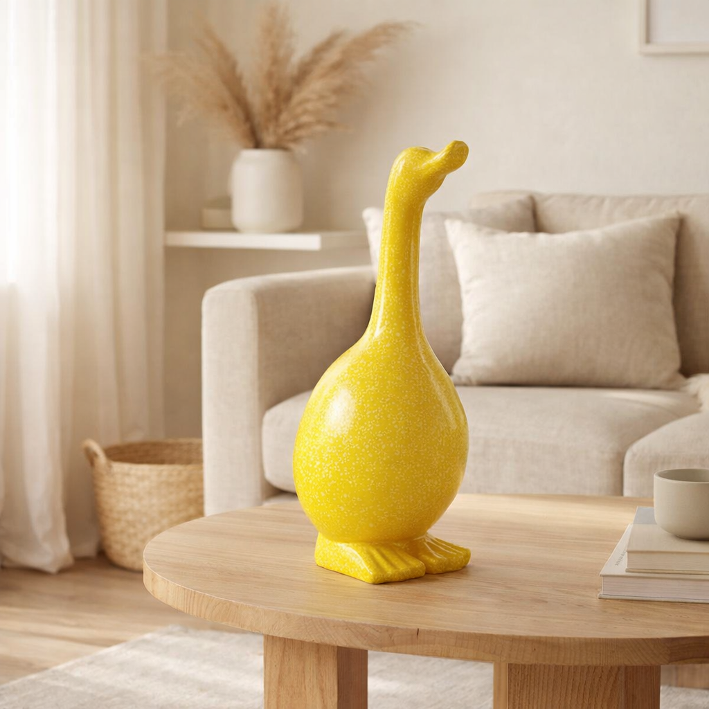 J-Line décoration Goose Outside - plastique - jaune en situation