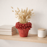 J -line Vase Ambrosia - Céramique - Rouge - Small - Ø 20,5 cm en situation