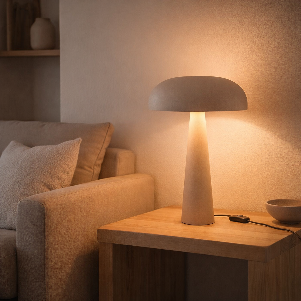 Lampe de table J-Line - fer - beige en situation