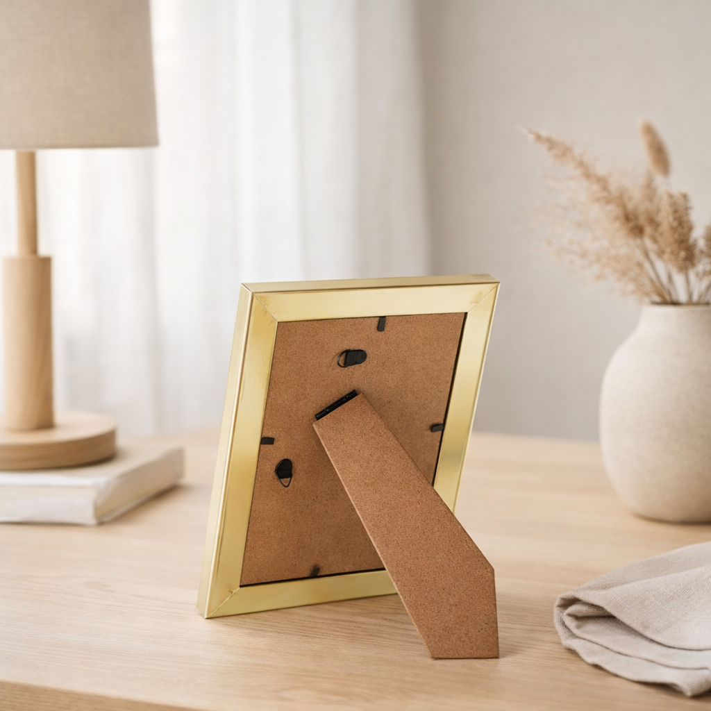 Cadre photo J-Line Miroir - verre - or - L en situation