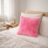 J-Line coussin Cutie - polyester - rose en situation