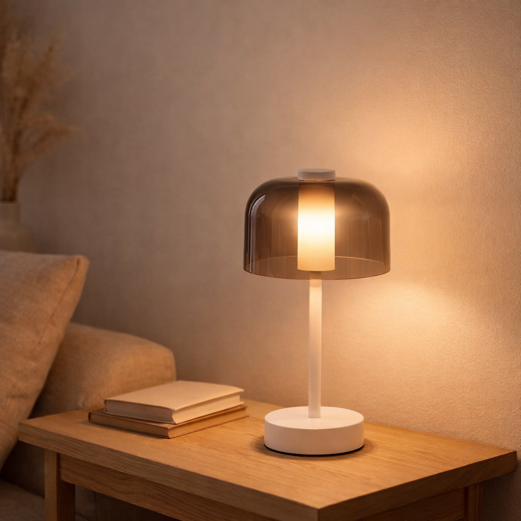 Lampe de table J-Line Woa - métal - blanc en situation