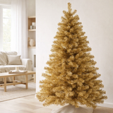 Sapin de Noël J-Line - plastique - or - M en situation