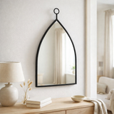 J -line Spiegel Drop - Verre - Black - Grand - 45 x 74,5 cm en situation