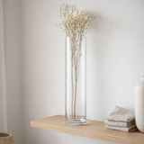 J-Cylindre de vase en ligne - Verre - Transparent - Grand - 60,5 cm de haut en situation