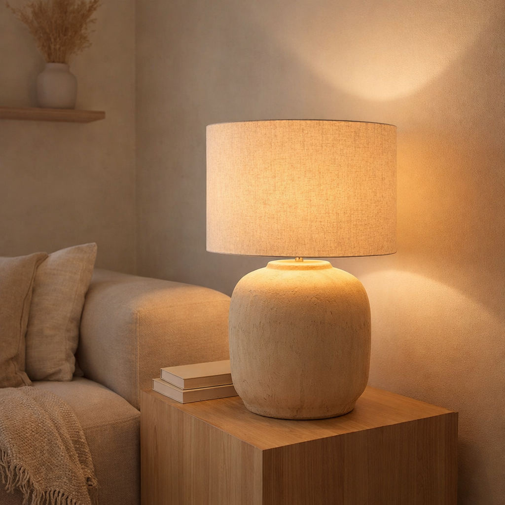 Lampe j-line mia terre caisse grande en situation