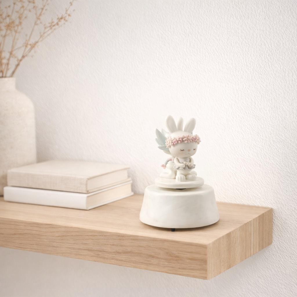 J -line Decoration Music Box Rabbits - Polyresin - Mix - Pâques Décoration en situation