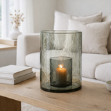 J-Line Lanterne Double Verre Vert Grand en situation