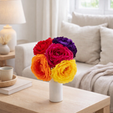 J-Line fleur Ranunculus Bundle - plastique - mélange en situation