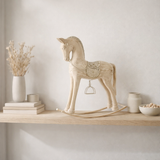 J-Line Decoration Rocking Horse - Wood / Metal - Natural - L en situation