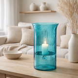 J-line windlicht tarifa smal verre azure grand en situation