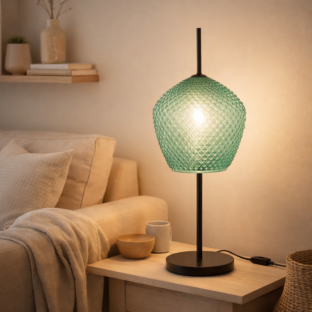 Lampe J-Line - verre - vert en situation