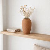 J -line Vase Kaia Terracotta - Ceramics - Brown - Small - Ø 16 cm en situation