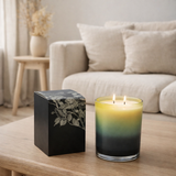 Bougie parfumée J-Line Cardamom Lime - verre - grande - 50U en situation