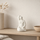 J-Line Beeld Modern Venus Ciment Blanc Petit en situation