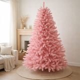 Sapin de Noël J-Line - plastique - rose - L en situation