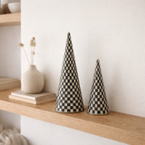 J-Line decoration Cone Beads - fer - noir/écru - lot de 2 en situation