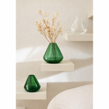 J -line Vase Topaz - Verre - Green - 13,5 cm de haut en situation