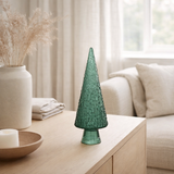 J-Line décoration Sapin de Noël Cône - verre - vert - M en situation