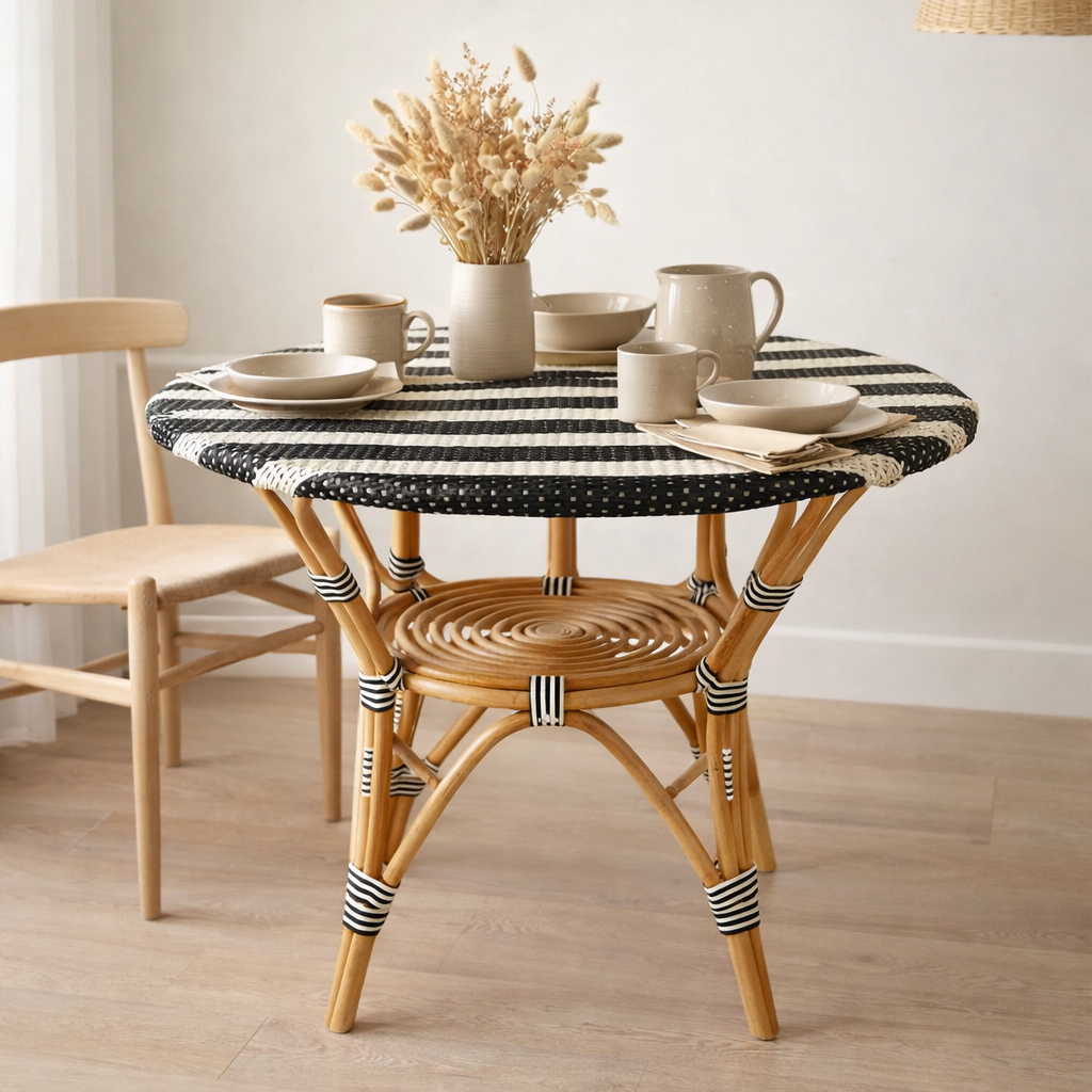 J -line Table Live - Roard / Plastic - Natural / Black en situation